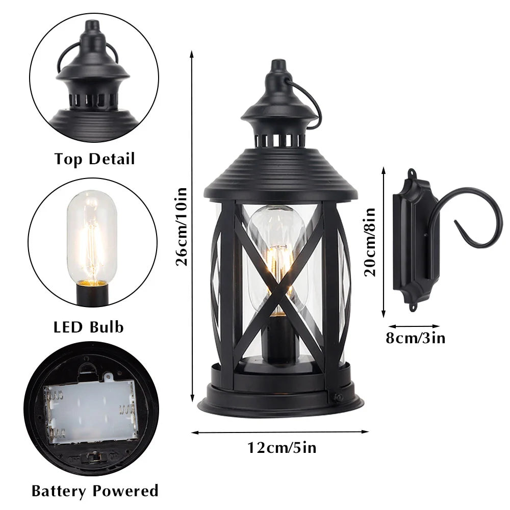 10" Cordless LED Edison Table Lamp