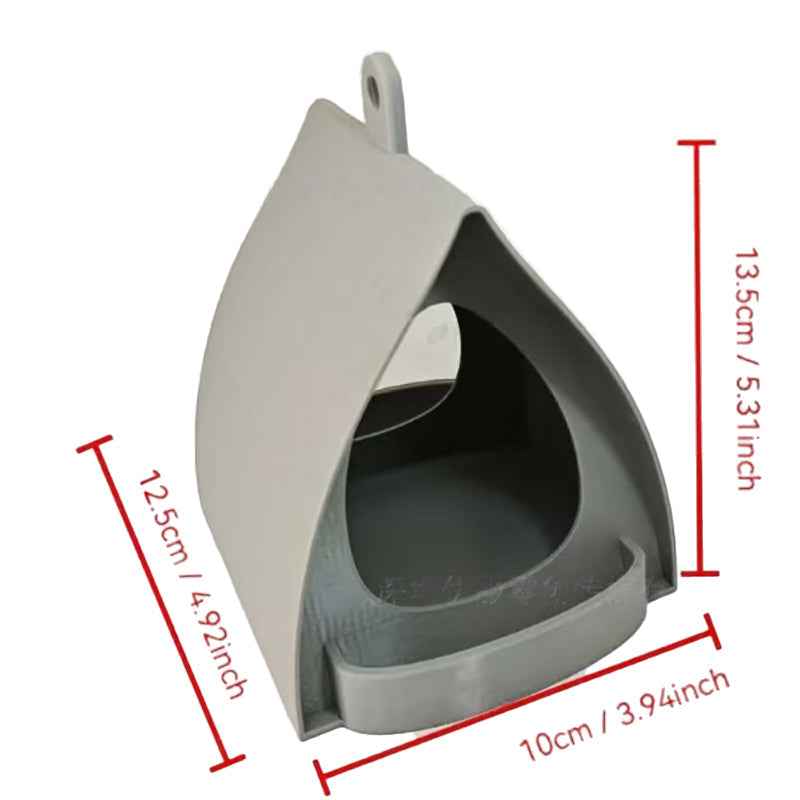 Large Capacity Hanging Bird Feeder with Roof
