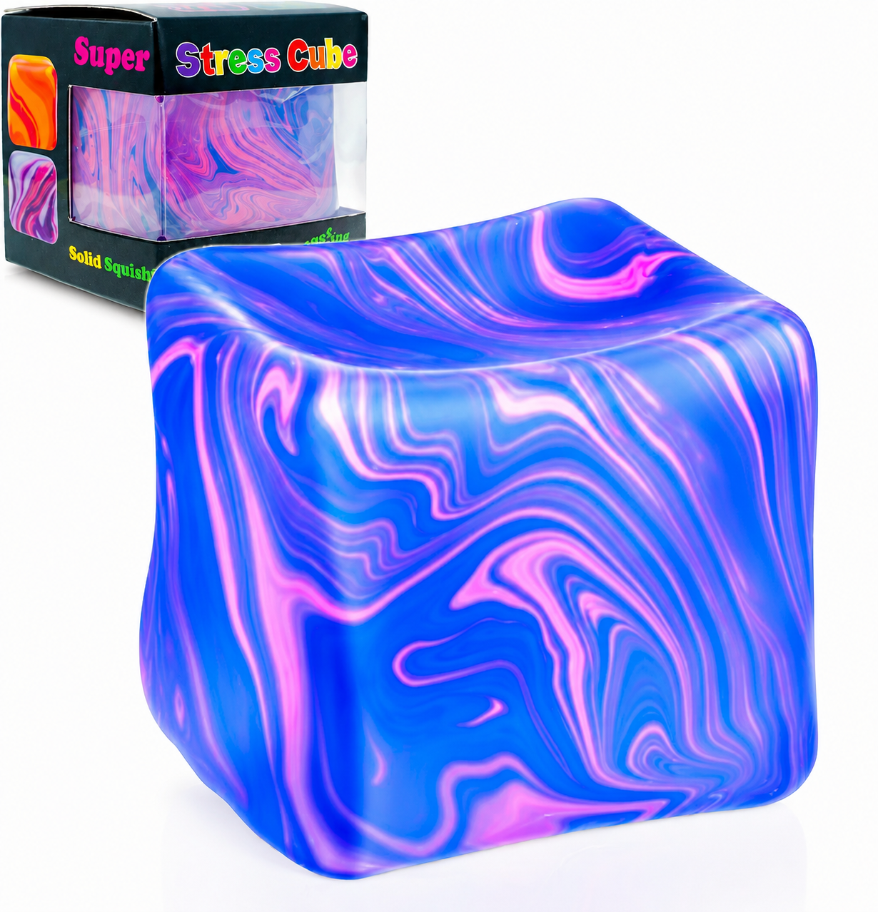 Snowflake Ice Cube Squishy – Blind Box Stress Relief Toy