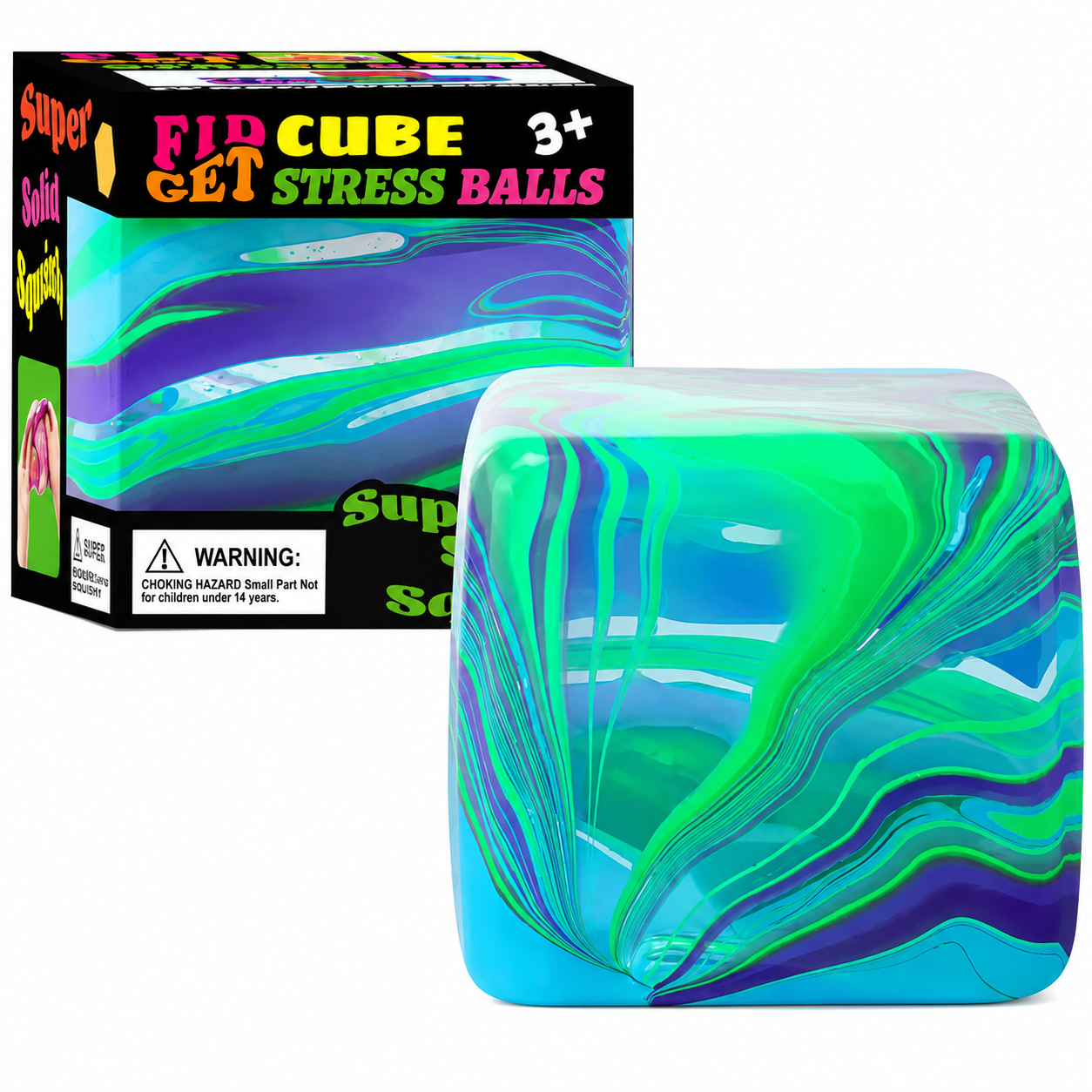 Snowflake Ice Cube Squishy – Blind Box Stress Relief Toy