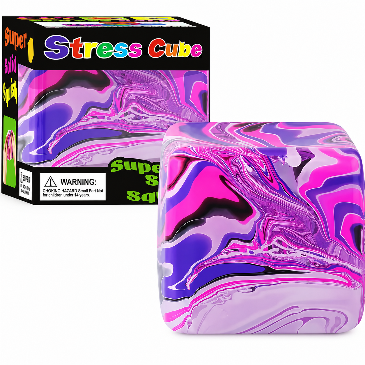 Snowflake Ice Cube Squishy – Blind Box Stress Relief Toy