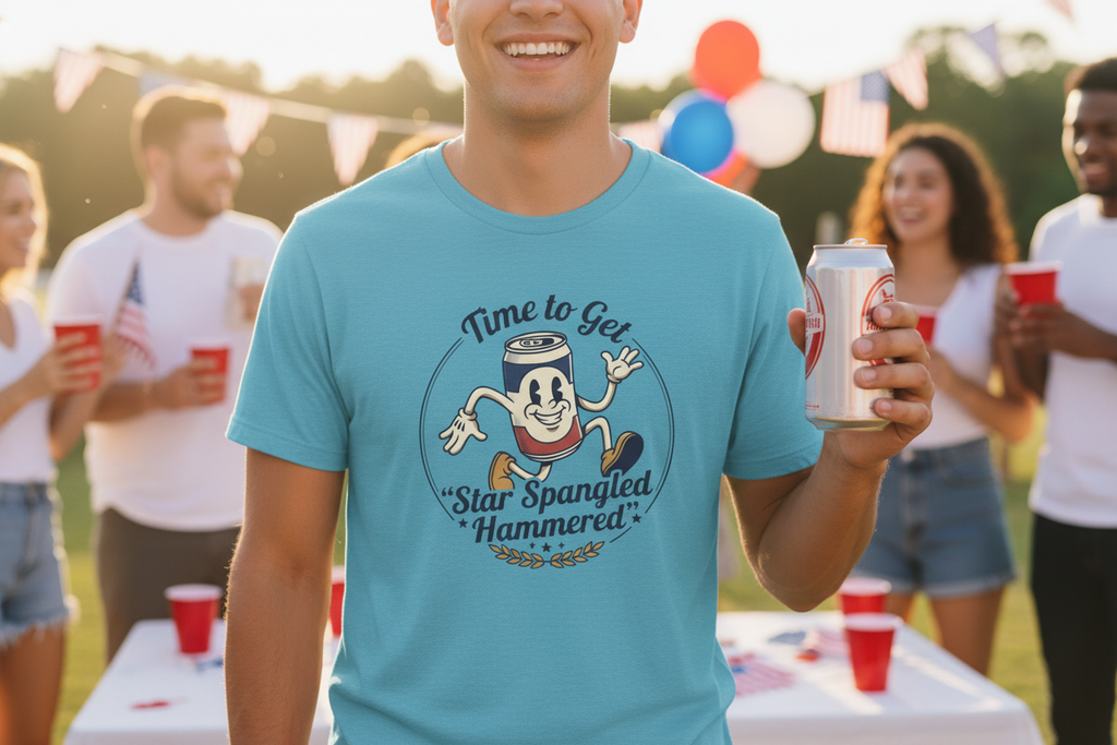 Star Spangled Hammered Tee - Shirt Focus