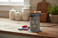 Starburst Farmhouse Wax Warmer in Weathered Zinc
