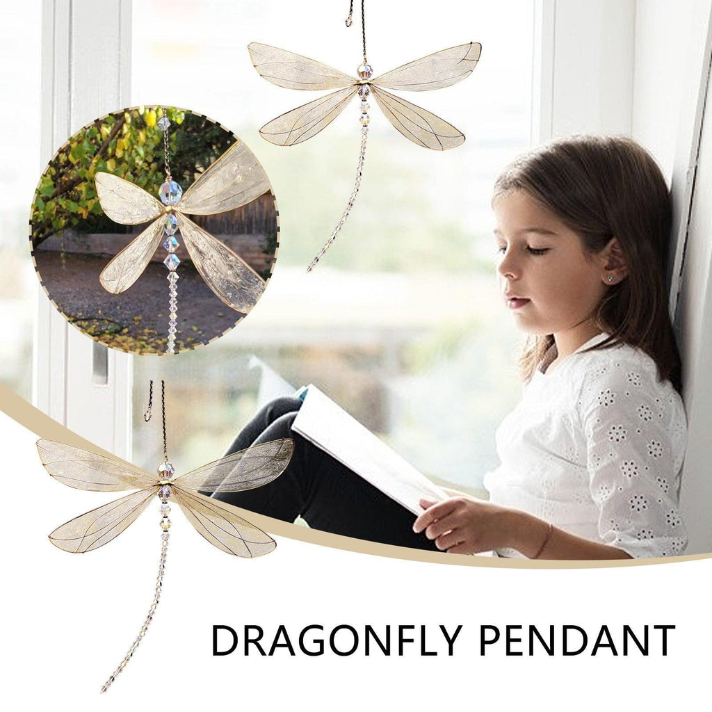 Crystal Angel Wing Sun Catcher Prism Pendant