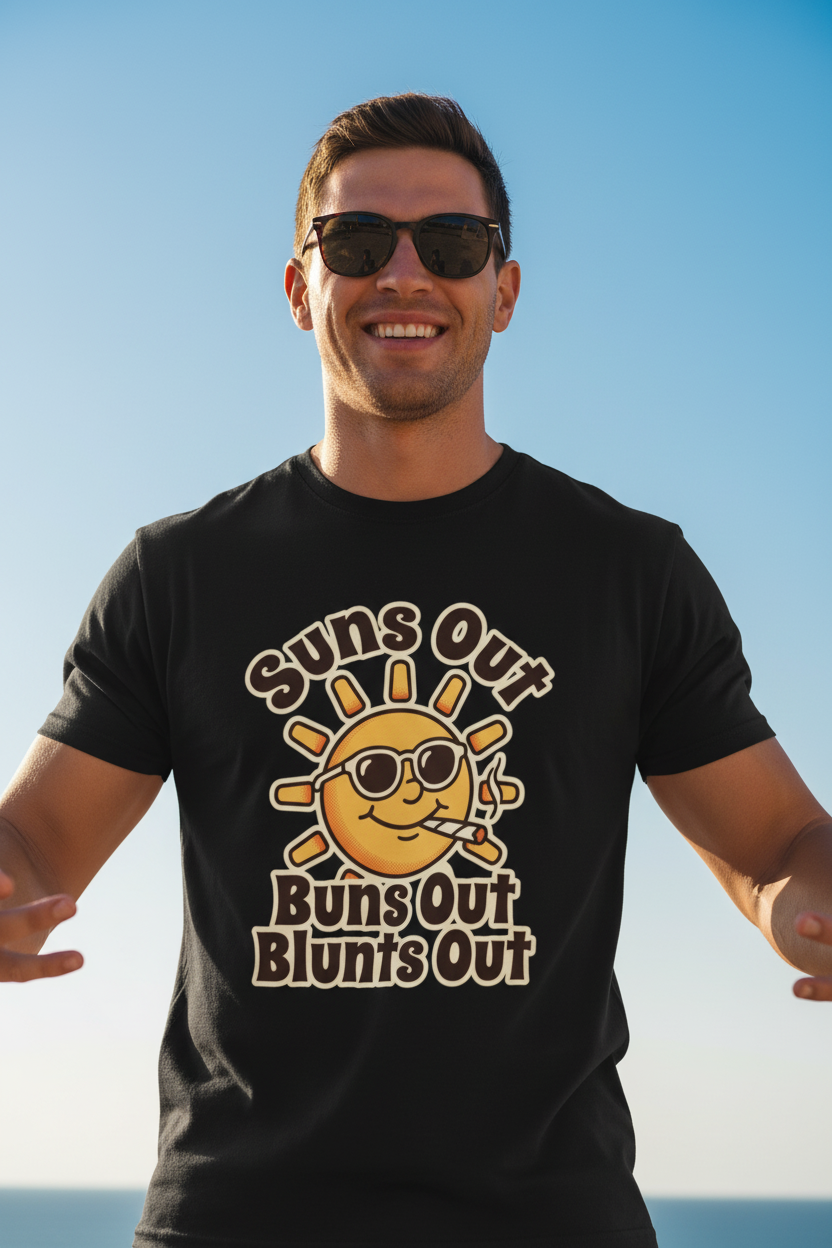 Suns Out Buns Out Tee - Sunny Muscle