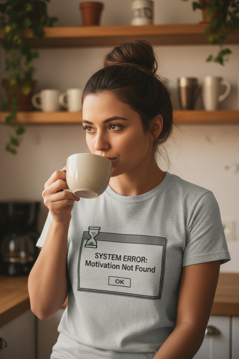 System Error Tee Kitchen Close-Up