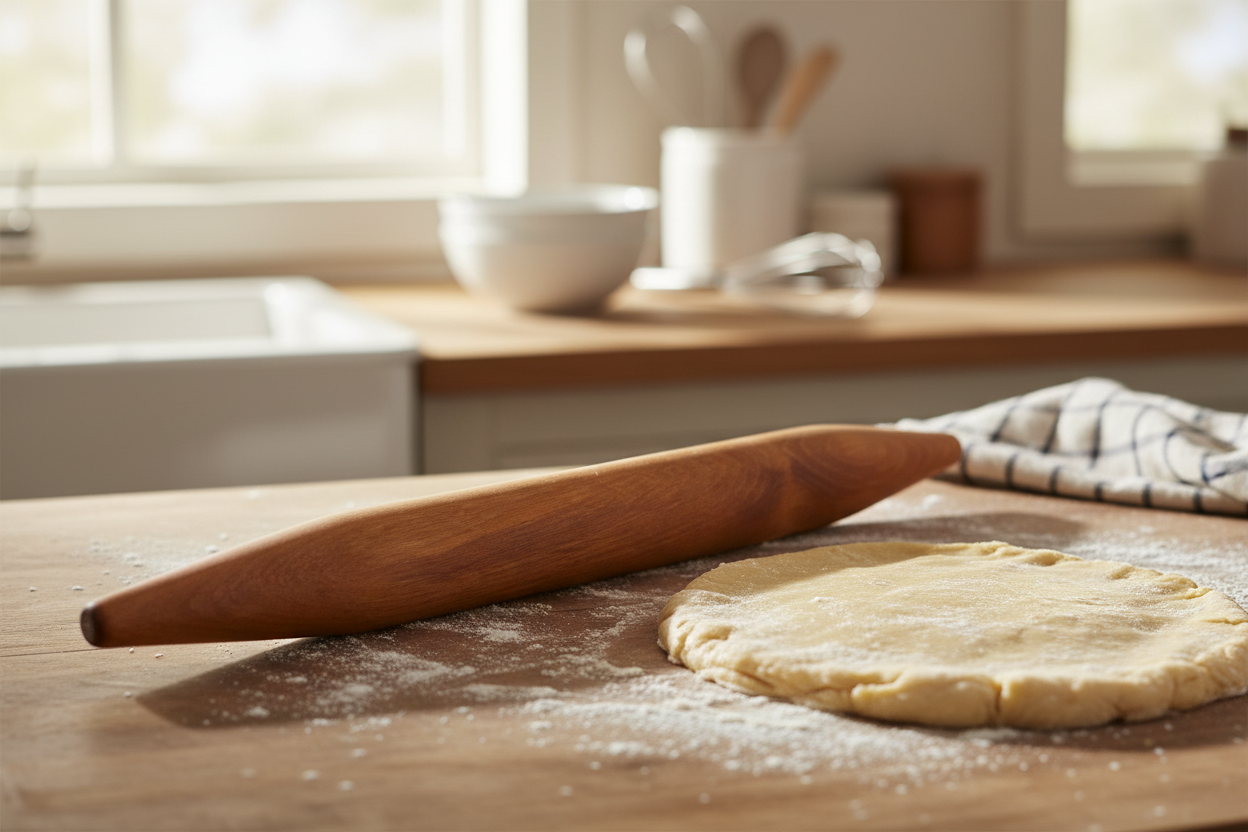 Teak Wood Rolling Pin Lifestyle