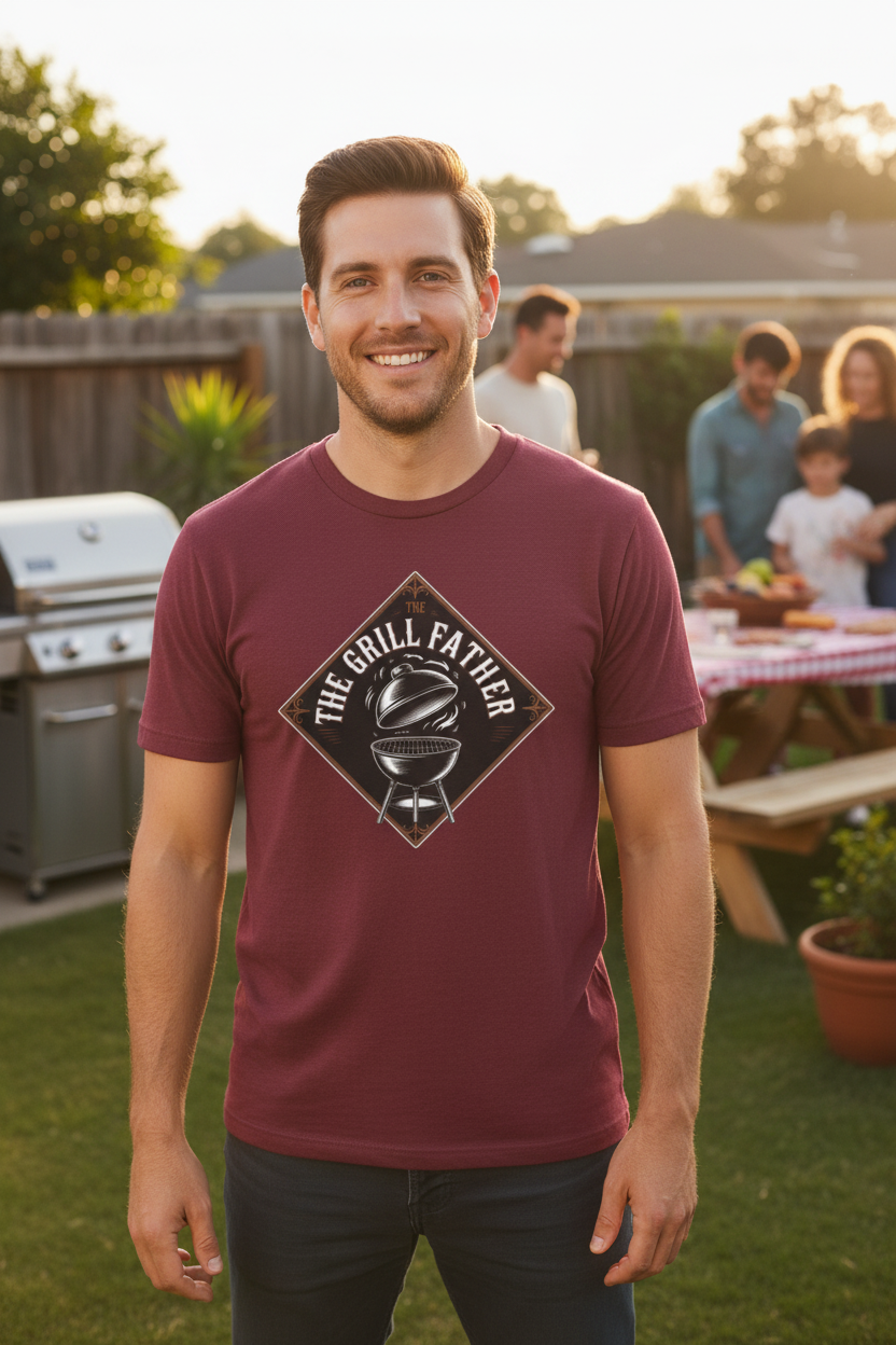 The Grill Father Tee – Unobstructed Design