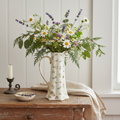 Vintage Fine Bone China Pitcher — Farmhouse Setting