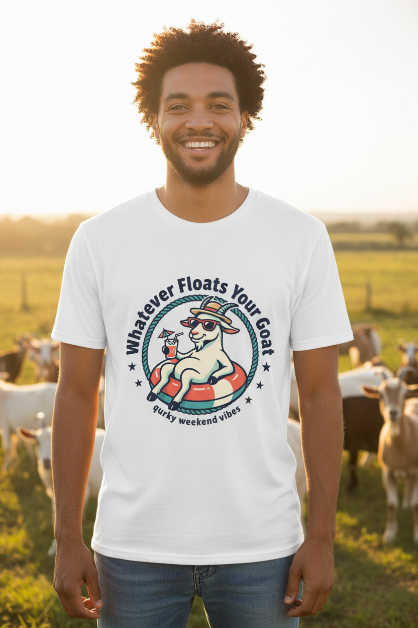 Whatever Floats Your Goat Summer Vacation Tee
