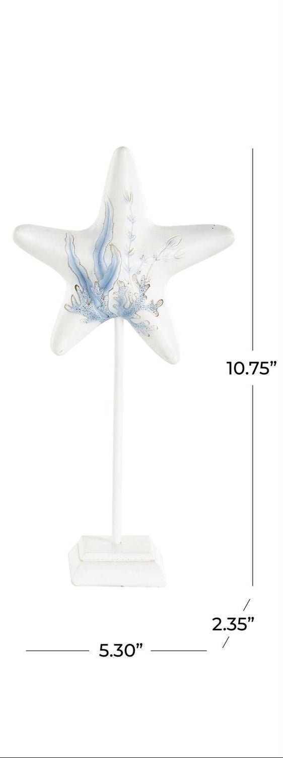 Sea Life Shell & Starfish Sculpture