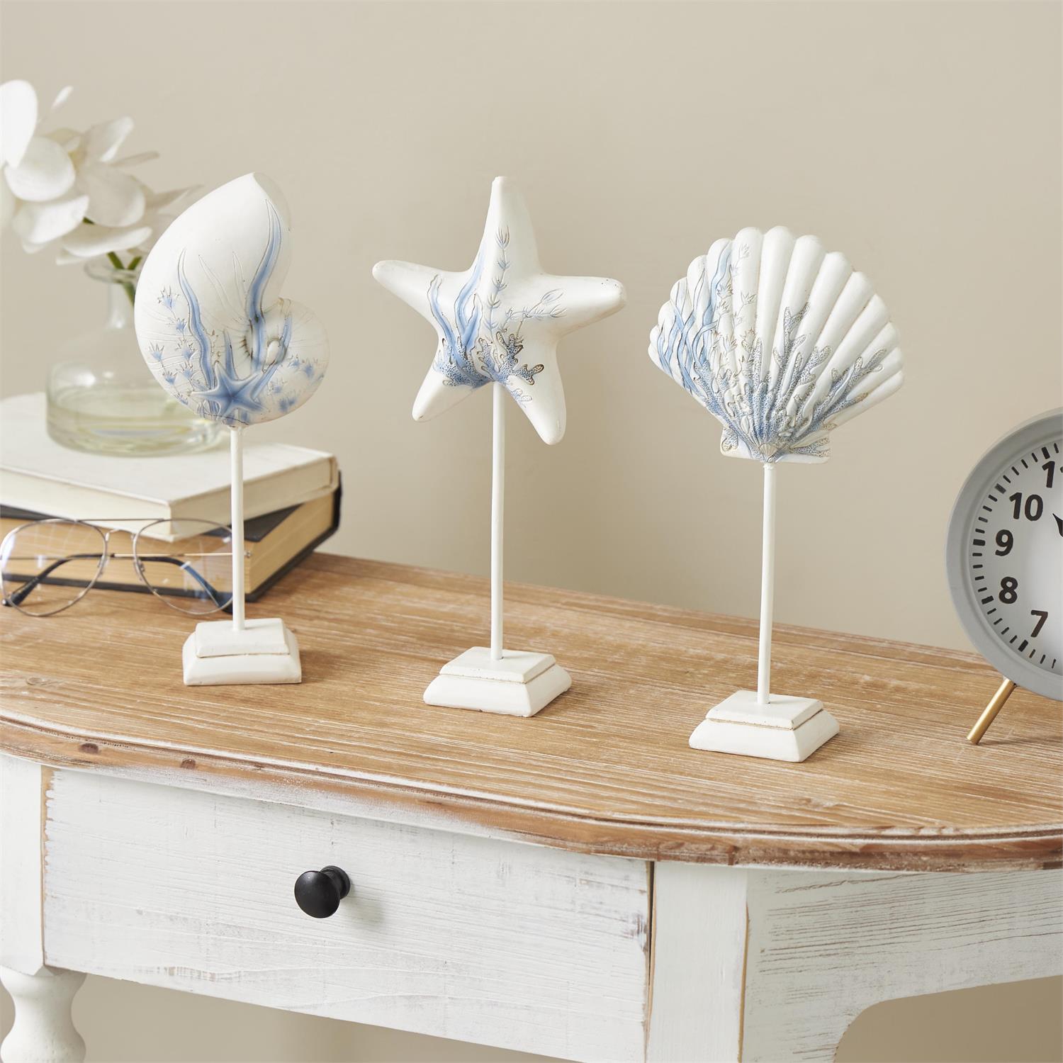 Sea Life Shell & Starfish Sculpture