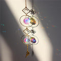 Star & Moon Crystal Suncatcher Wind Chime