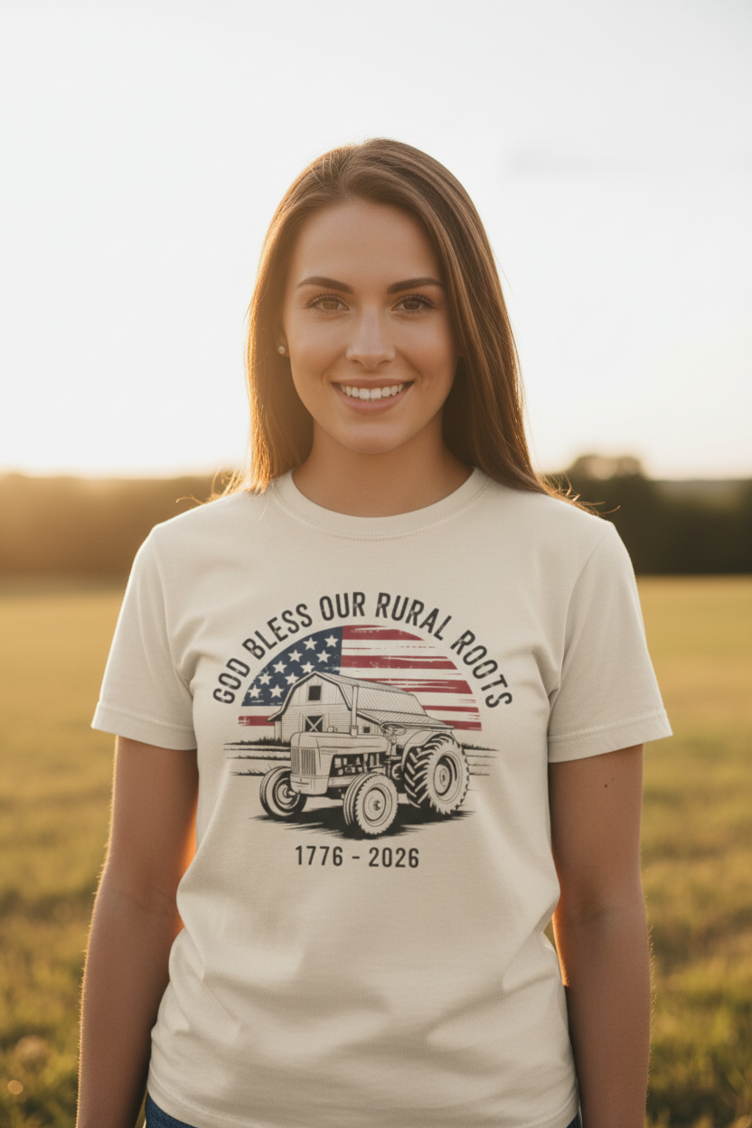 Woman Wearing Graphic Tee Lifestyle