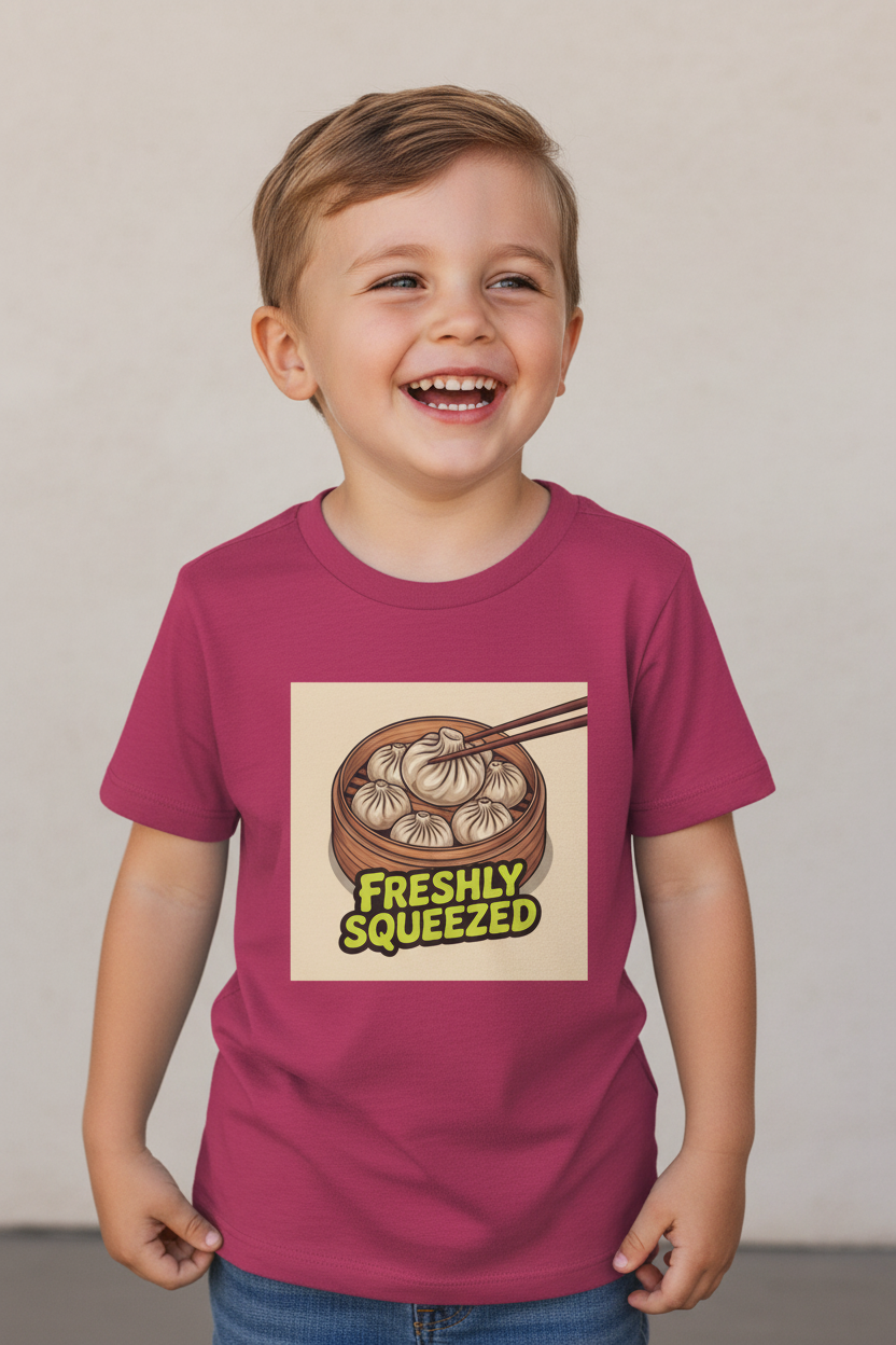 Youth Tee — Freshly Squeezed Dumpling — Berry on Kid