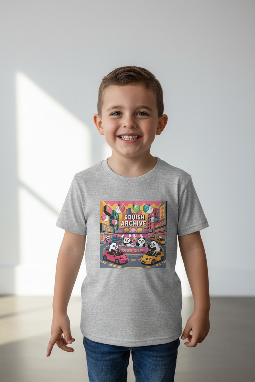 Youth Tee on Kid — Athletic Heather